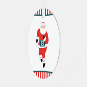 personalized track and field running メタルオーナメント (正面左)