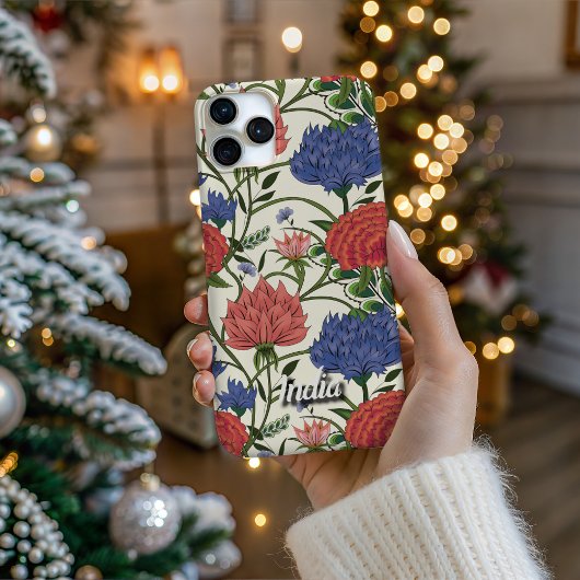 Personalized Trailing Indian Floral Phone Case iPhoneケース