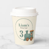 Personalized Train Photo Birthday Party 紙コップ (正面)