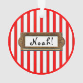 Personalized Trampoline Holiday Gift オーナメント (裏面)