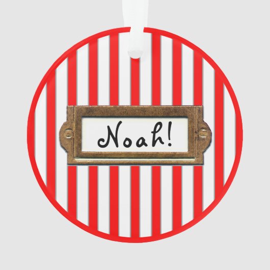 Personalized Trampoline Holiday Gift オーナメント (裏面)