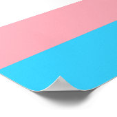 Personalized Transgender Flag ポスター (角)
