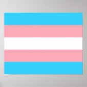Personalized Transgender Flag ポスター (正面)