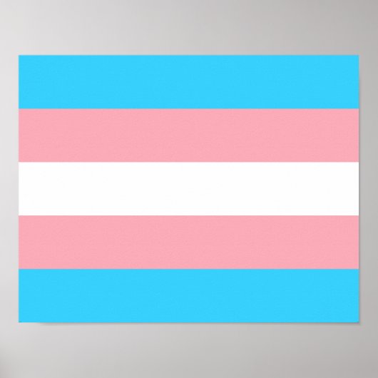 Personalized Transgender Flag ポスター (正面)
