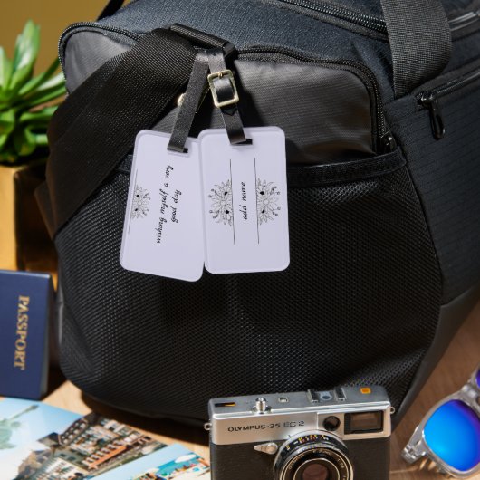 “Personalized Travel Luggage Tag” ラゲッジタグ (正面&裏面)