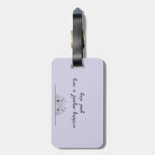 “Personalized Travel Luggage Tag” ラゲッジタグ (裏面縦)