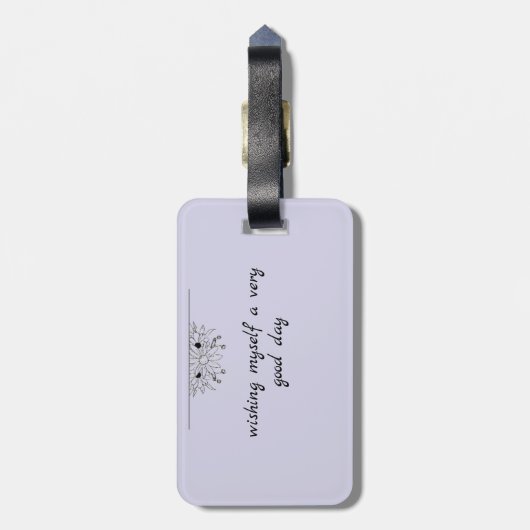 “Personalized Travel Luggage Tag” ラゲッジタグ (裏面縦)