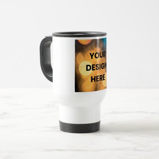 “Personalized Travel Mug – Keep Drinks Hot or Cold トラベルマグ (正面左)