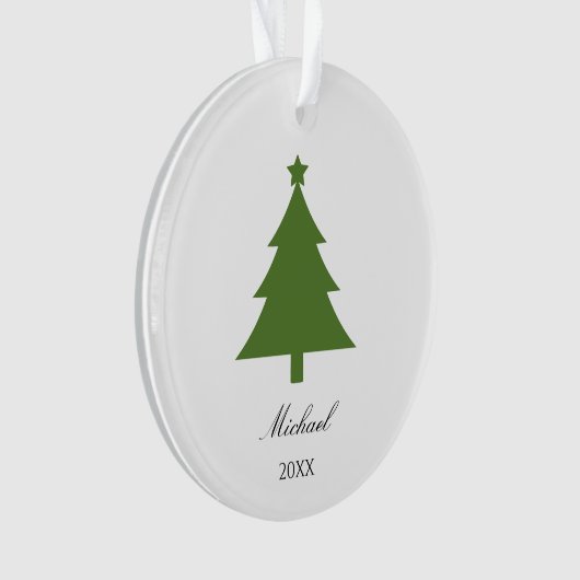 Personalized Tree Ornament Mark for Holiday Cheer オーナメント (正面)