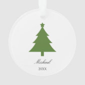 Personalized Tree Ornament Mark for Holiday Cheer オーナメント (裏面)