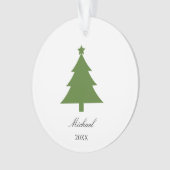Personalized Tree Ornament Mark for Holiday Cheer オーナメント (正面)