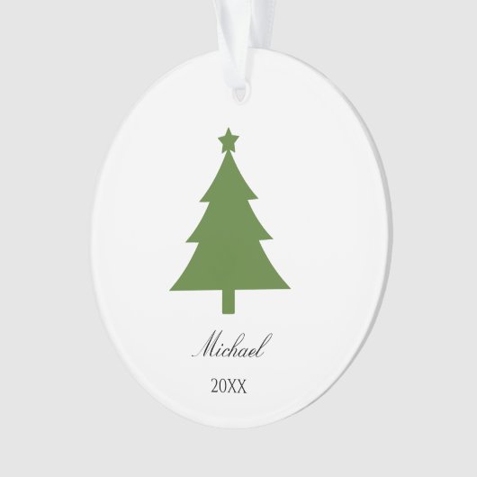 Personalized Tree Ornament Mark for Holiday Cheer オーナメント (正面)