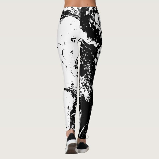 Personalized Trendy Abstract Design Leggings レギンス (裏面)