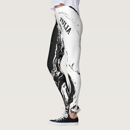 Personalized Trendy Abstract Design Leggings レギンス (左)