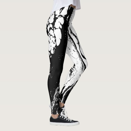 Personalized Trendy Abstract Design Leggings レギンス (右)