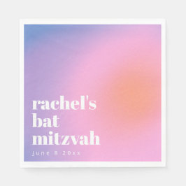 Personalized Trendy Lavender Purple Bat Mitzvah スタンダードランチョンナプキン