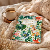 Personalized Tropical Floral プランナー手帳