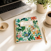 Personalized Tropical Floral プランナー手帳