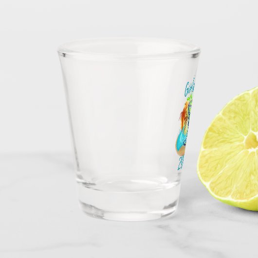 Personalized Tropical Island ショットグラス (左)