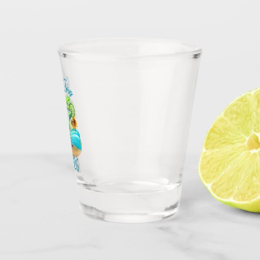 Personalized Tropical Island ショットグラス (右)