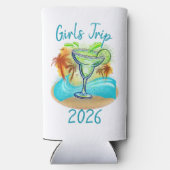 Personalized Tropical Island スリム缶クーラー (裏面)