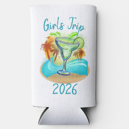 Personalized Tropical Island スリム缶クーラー