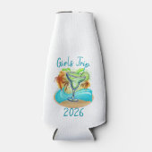 Personalized Tropical Island ボトルクーラー (正面)