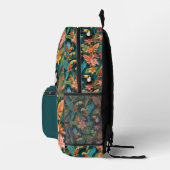 Personalized Tropical Jungle Parrot & Toucan Backp プリントバックパック (右)