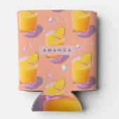 Personalized Tropical Mango Smoothie Style 缶クーラー (裏面)