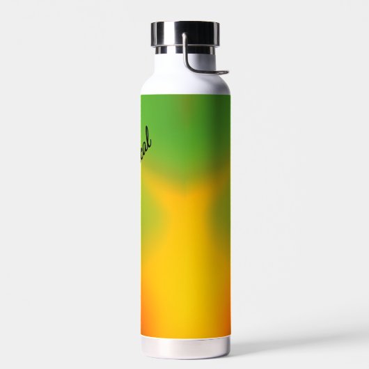 Personalized Tropical Melon Green ウォーターボトル (左面)