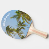 Personalized Tropical Palm tree 卓球ラケット (横)