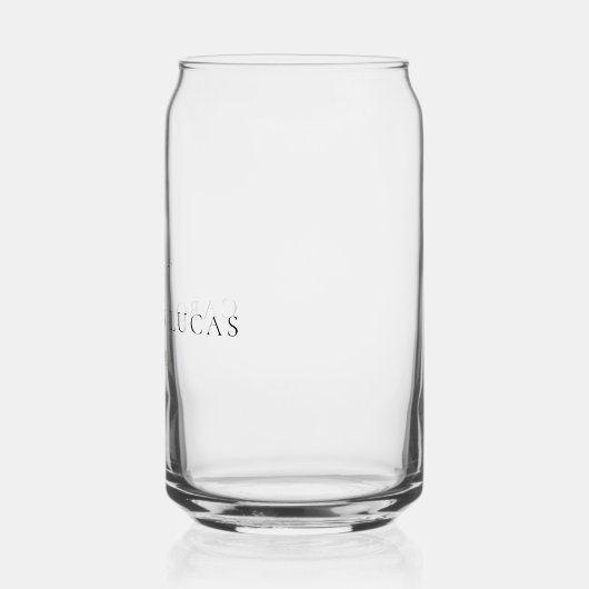 Personalized Tropical Wedding Destination Weekend ガラス缶 (右)