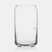 Personalized Tropical Wedding Destination Weekend ガラス缶 (左)