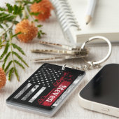 Personalized Trucker Flag キーホルダー (正面右)