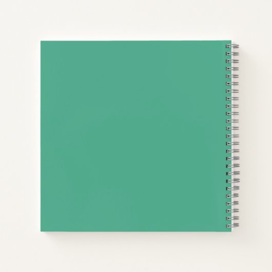 Personalized Turquoise Dream Journal Notebook ノートブック (裏面)