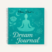 Personalized Turquoise Dream Journal Notebook ノートブック (正面)