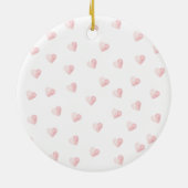 Personalized Twin Baby Girls Ornament セラミックオーナメント (裏面)