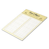 Personalized Two Column Honey Do List Notepad ノートパッド (アングル)