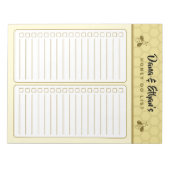Personalized Two Column Honey Do List Notepad ノートパッド (正面)