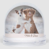 Personalized two dogs photo two names (裏面)