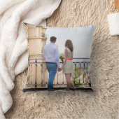 Personalized Two Photo Throw Pillow クッション (ブランケット)