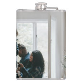 Personalized Two Sided Family Christmas Photo  フラスク (裏面)