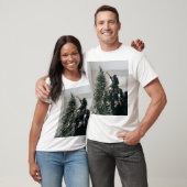 Personalized Two Sided Family Christmas Photo  Tシャツ (ユニセックス)