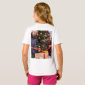 Personalized Two Sided Family Christmas Photo  Tシャツ (裏面フル)