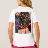 Personalized Two Sided Family Christmas Photo  Tシャツ (裏面)