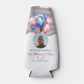 Personalized U.S. Military Retirement Photo ボトルクーラー (正面)