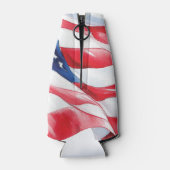 Personalized U.S. Military Retirement Photo ボトルクーラー (裏面)