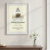 Personalized Umrah Mubarak Gifts & Islamic Wall Ar ポスター