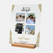 Personalized Umrah Mubarak Photo Collage Acrylic アクリルサイン (傾斜)