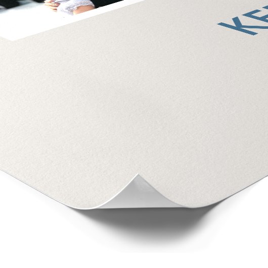 Personalized Umrah Mubarak Photo Collage Islamic  ポスター (角)